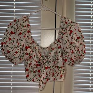 Floral crop top